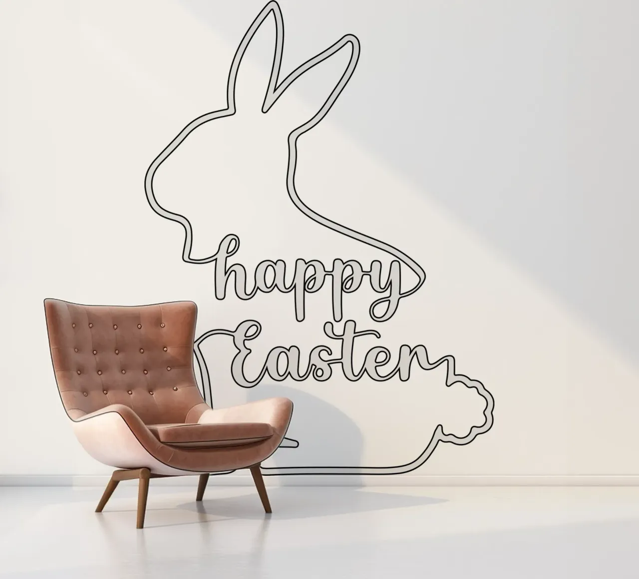 vrolijk Pasen fotobehang van onefeelshop