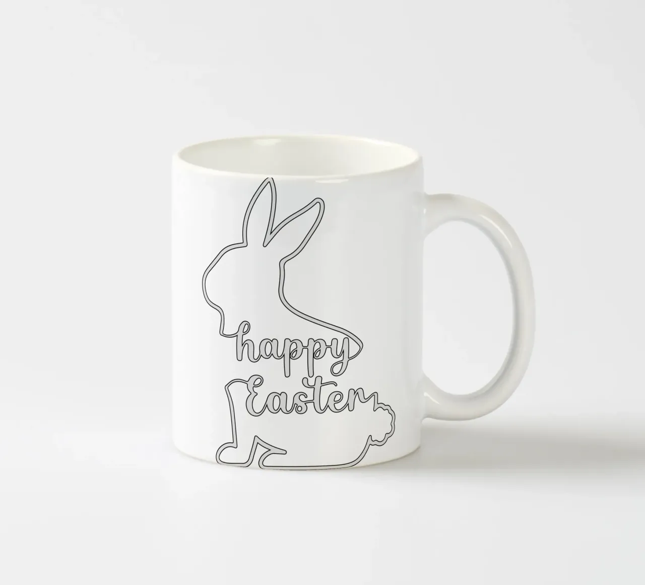 happy easter ceramic mug by onefeelshop