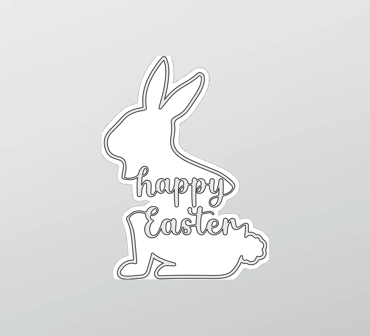 happy easter sticker van onefeelshop
