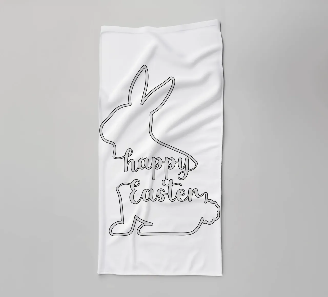 happy easter towel by onefeelshop