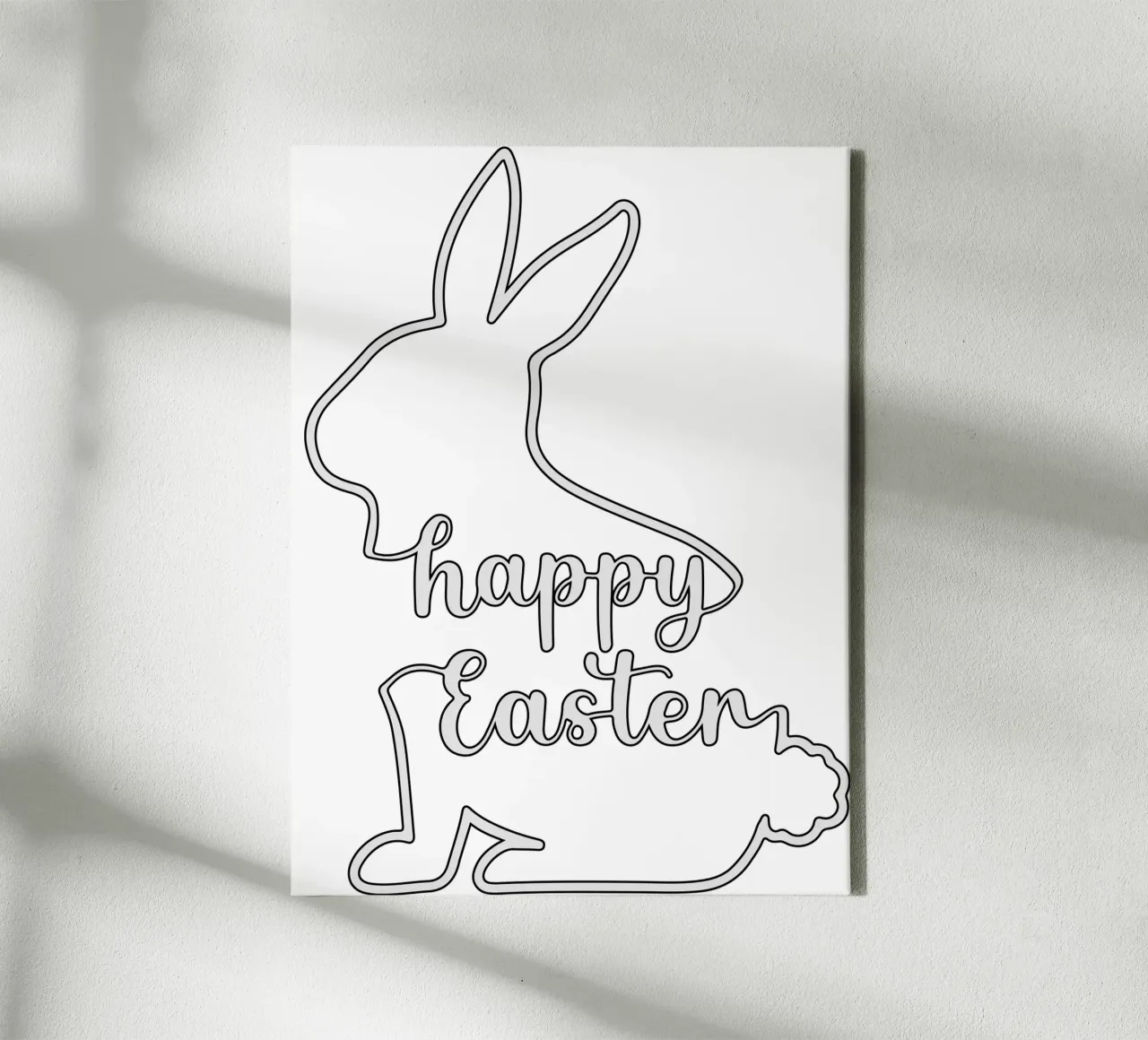 Buona Pasqua tela con Cornice a cassetta da onefeelshop