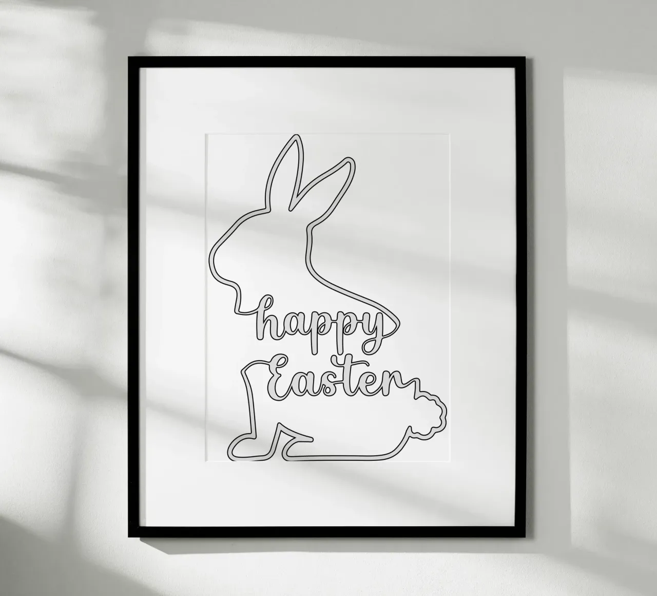 happy easter poster by onefeelshop