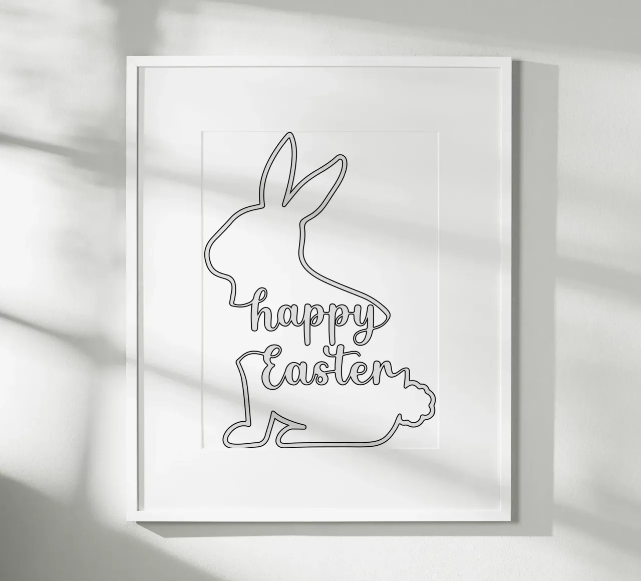 happy easter poster by onefeelshop