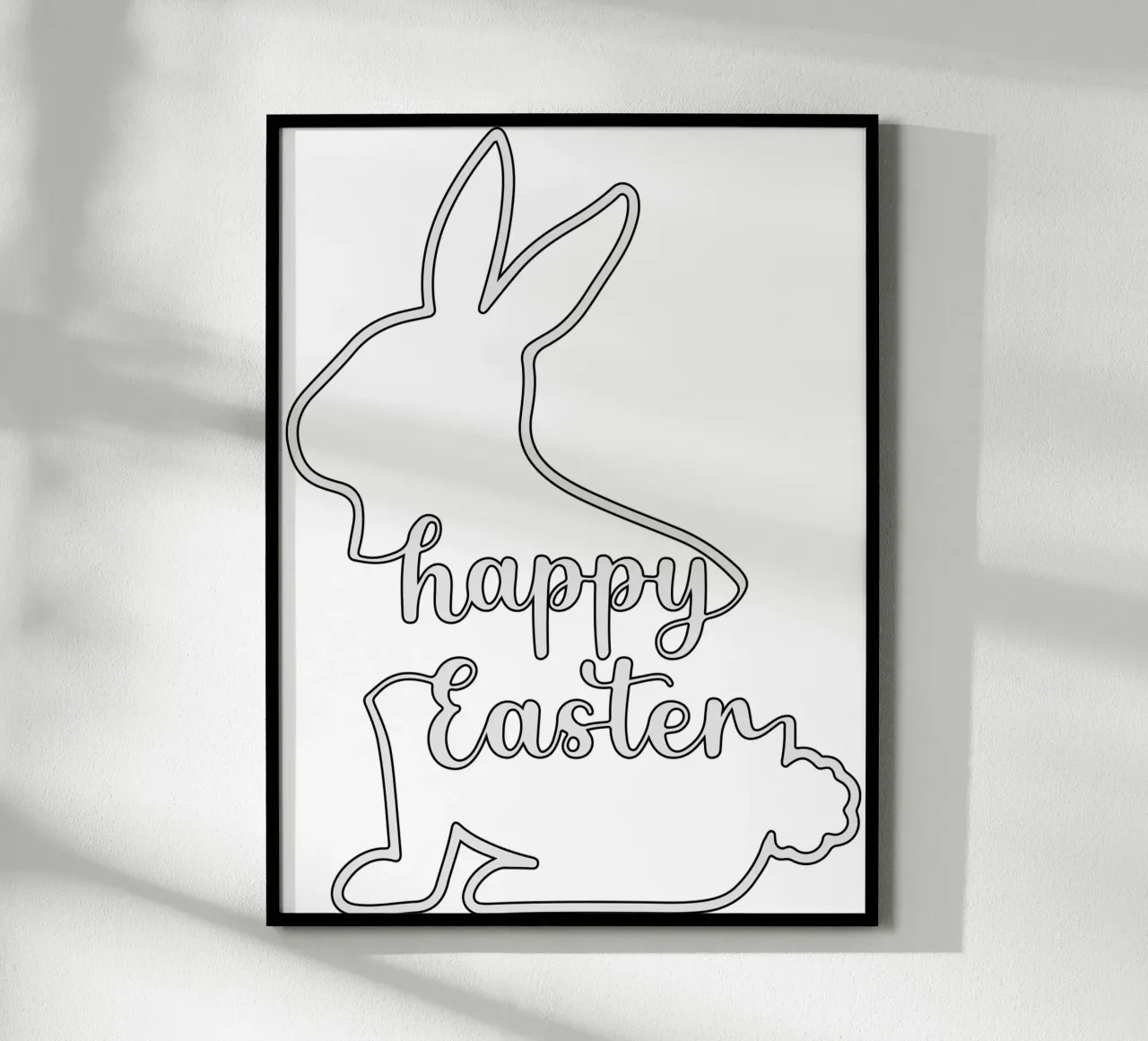 happy easter poster by onefeelshop