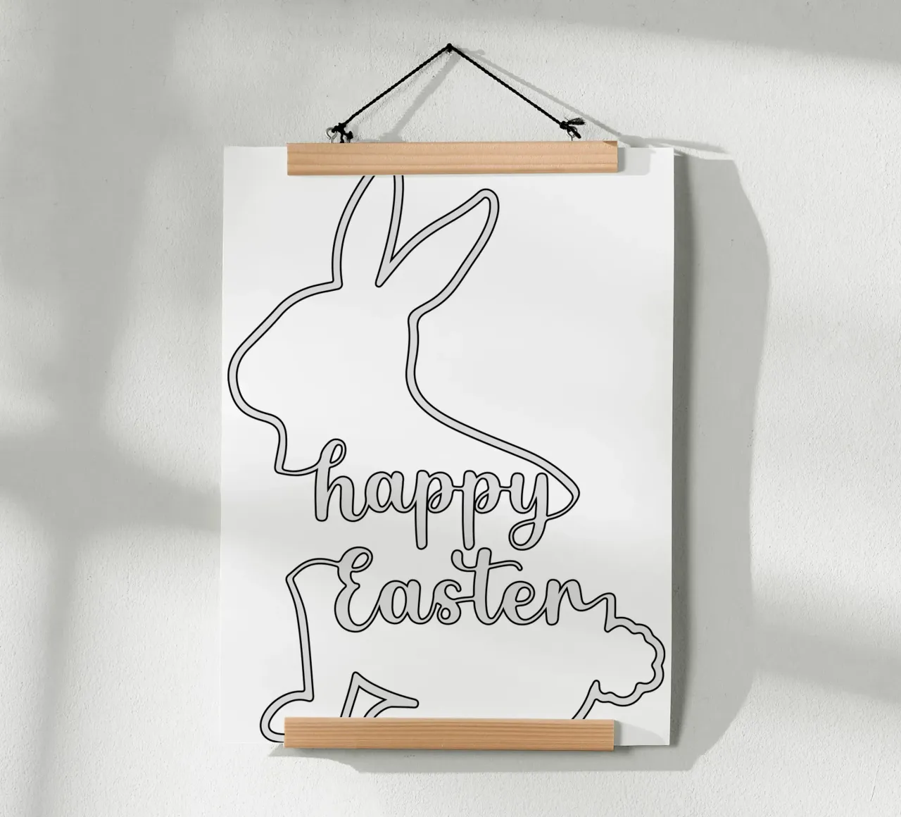 happy easter poster by onefeelshop