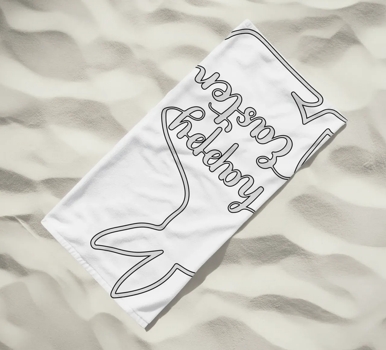 Buona Pasqua telo mare da onefeelshop