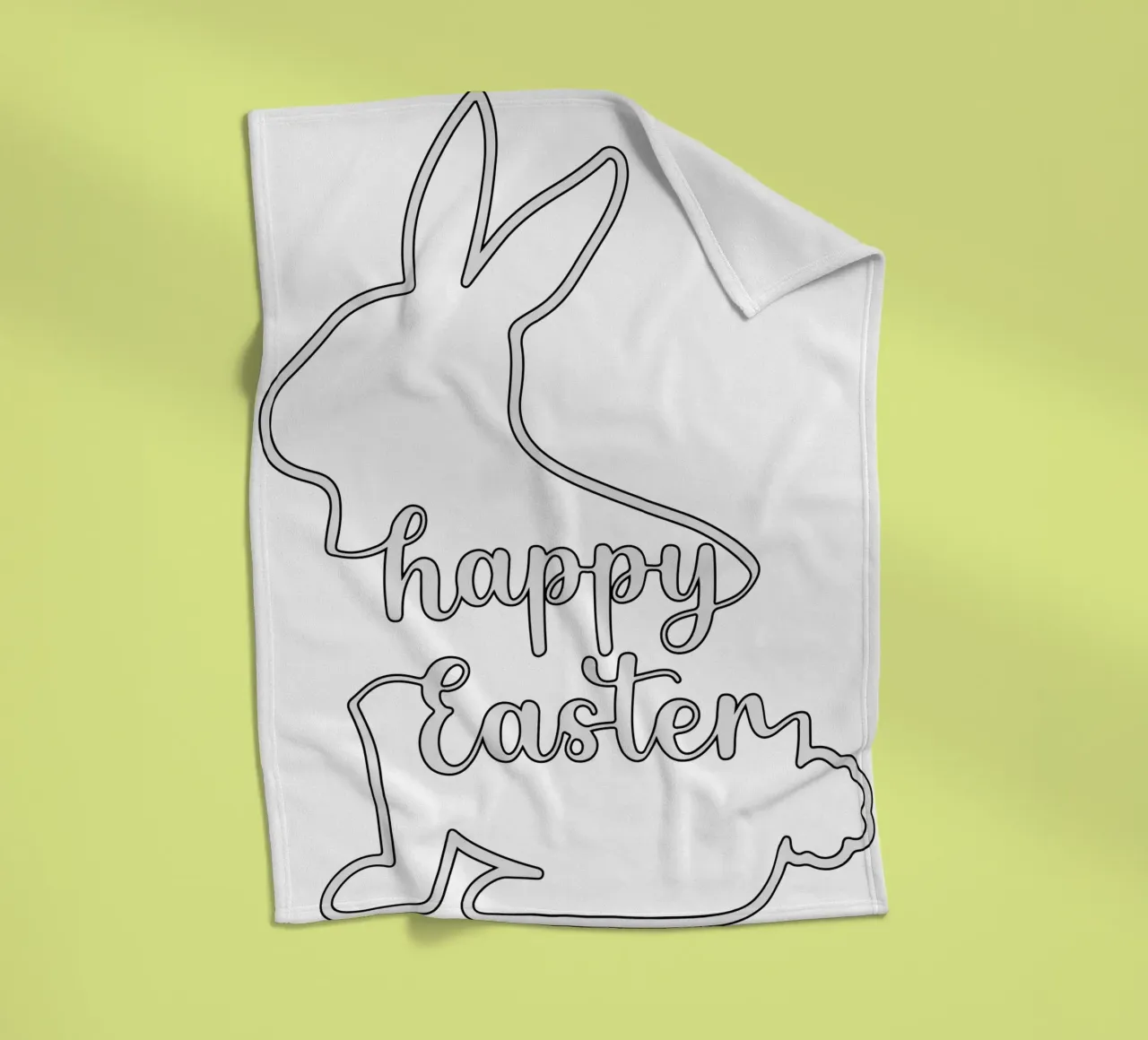 happy easter fleece blanket by onefeelshop