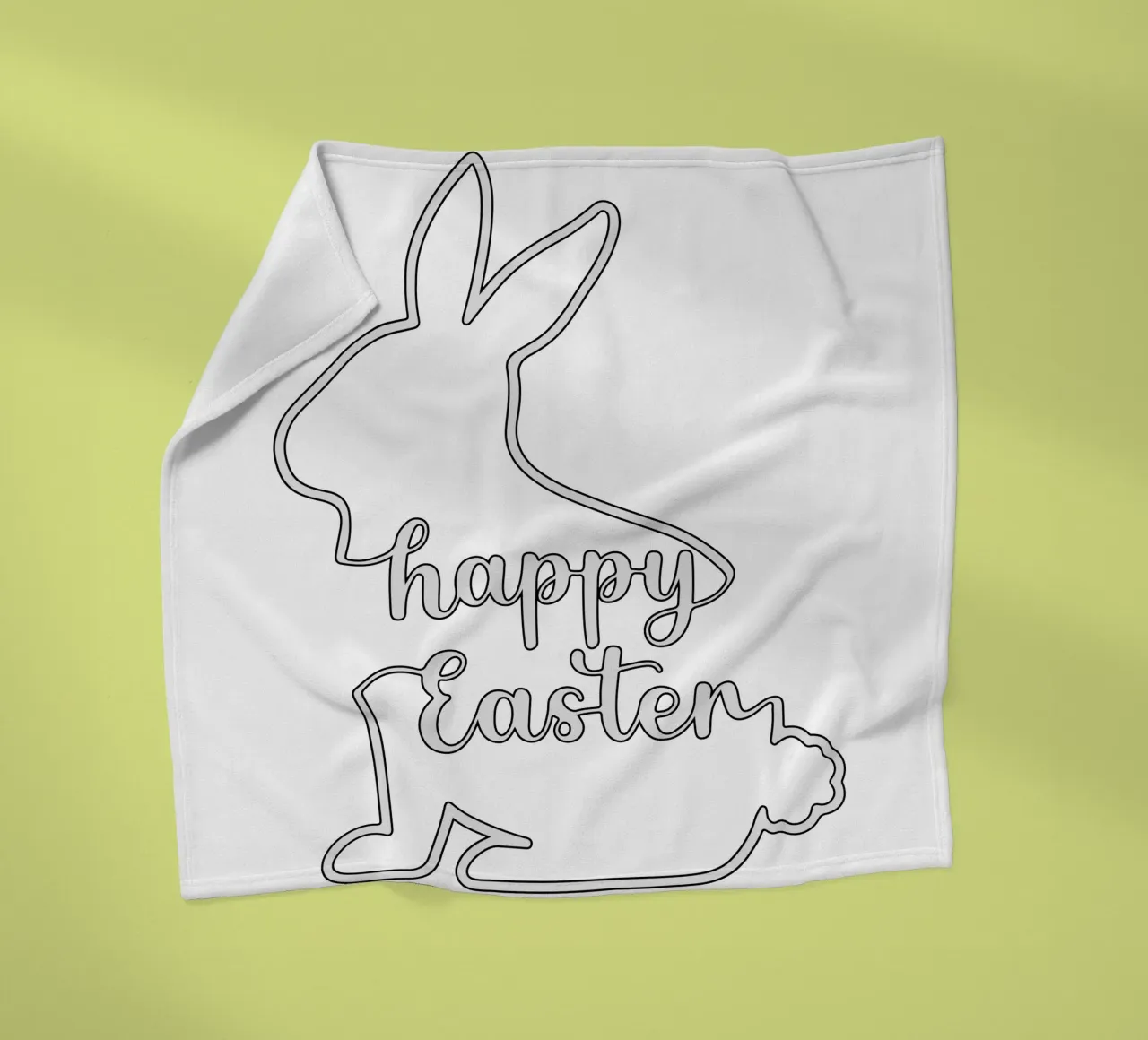 happy easter fleece blanket by onefeelshop