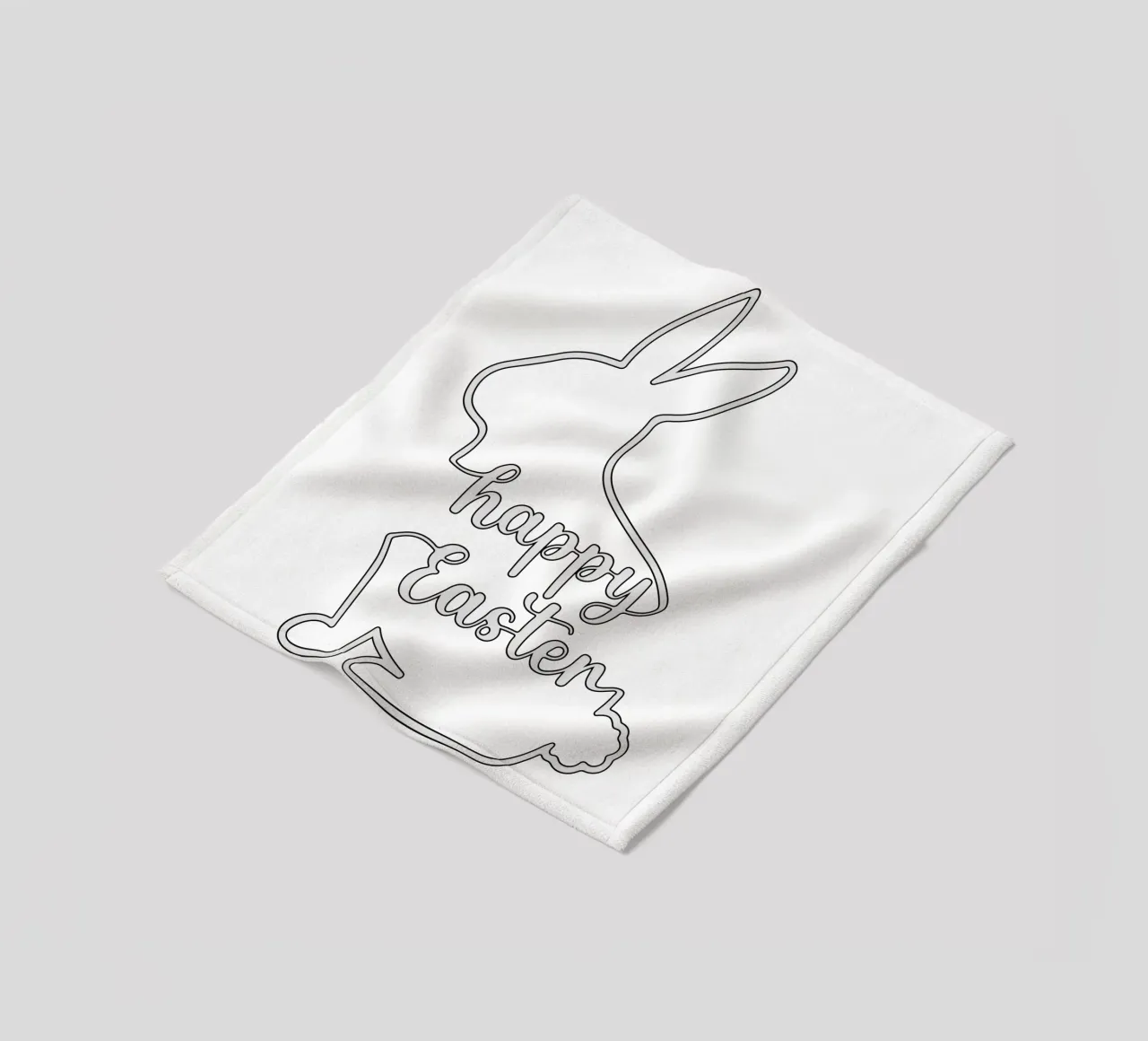 happy easter fleece blanket by onefeelshop