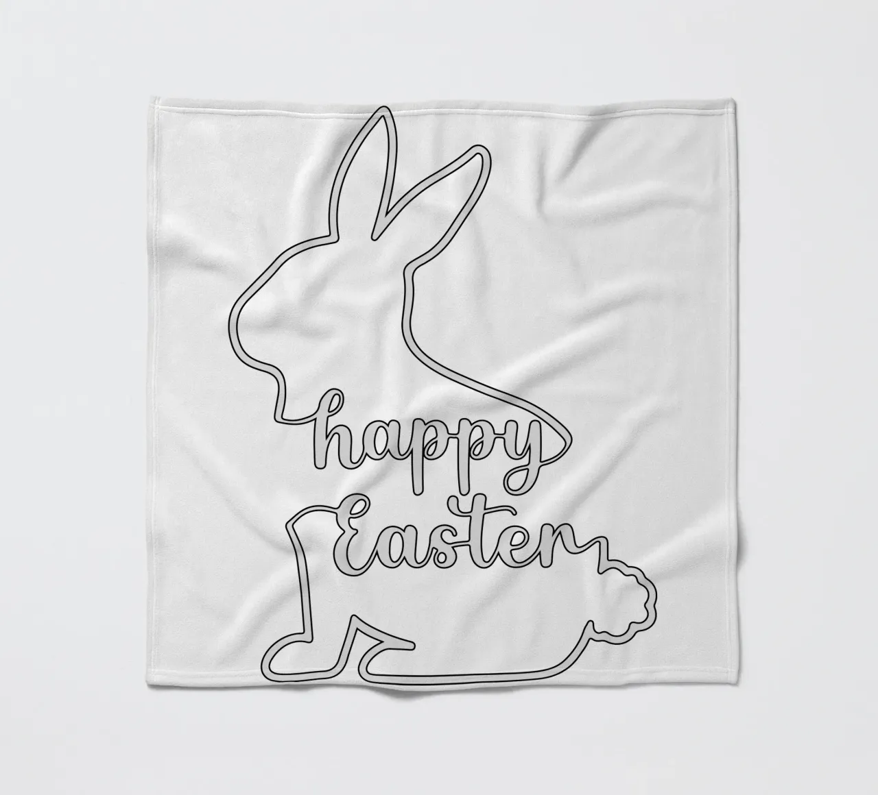 happy easter fleece blanket by onefeelshop