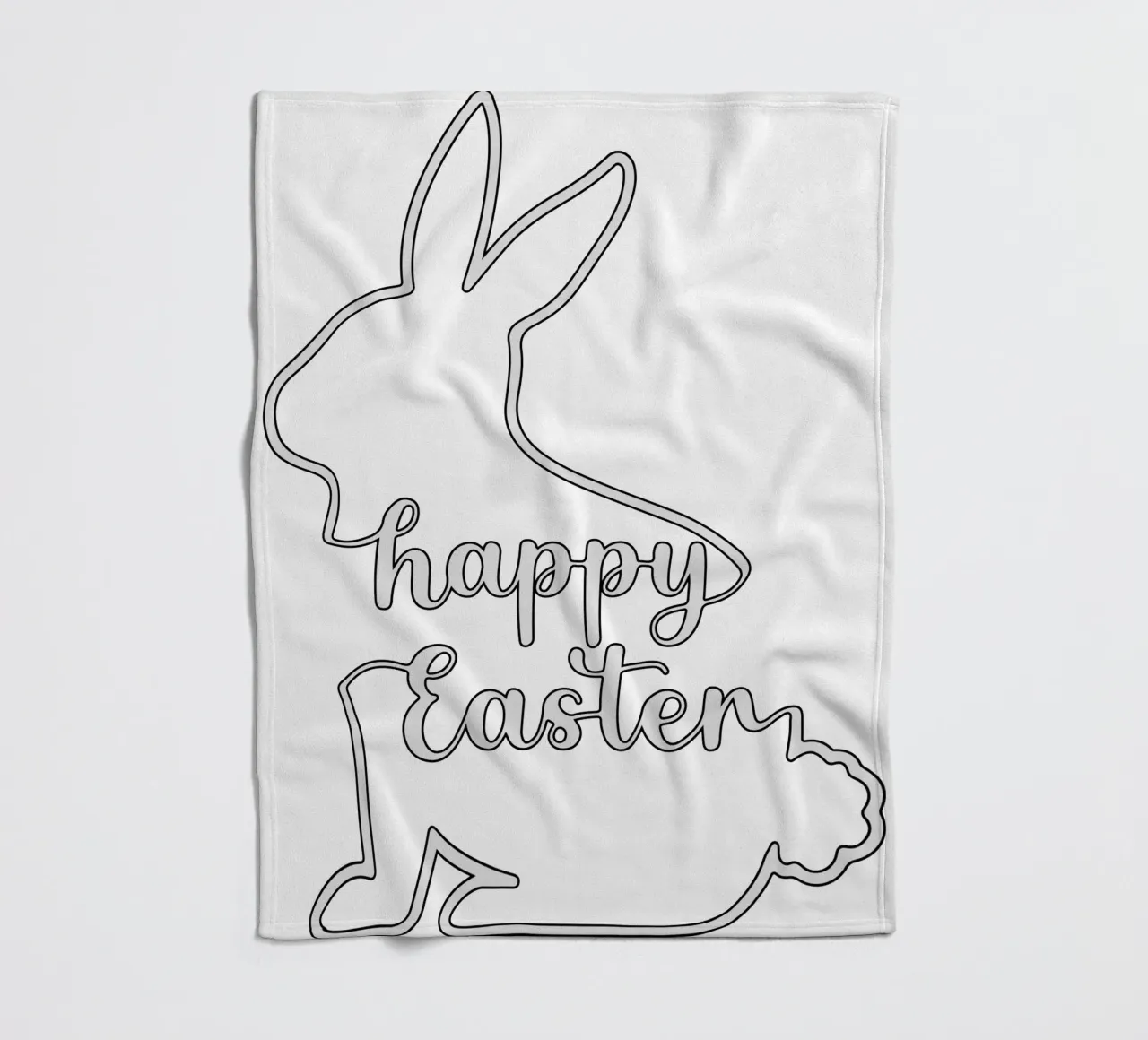 happy easter fleece blanket by onefeelshop