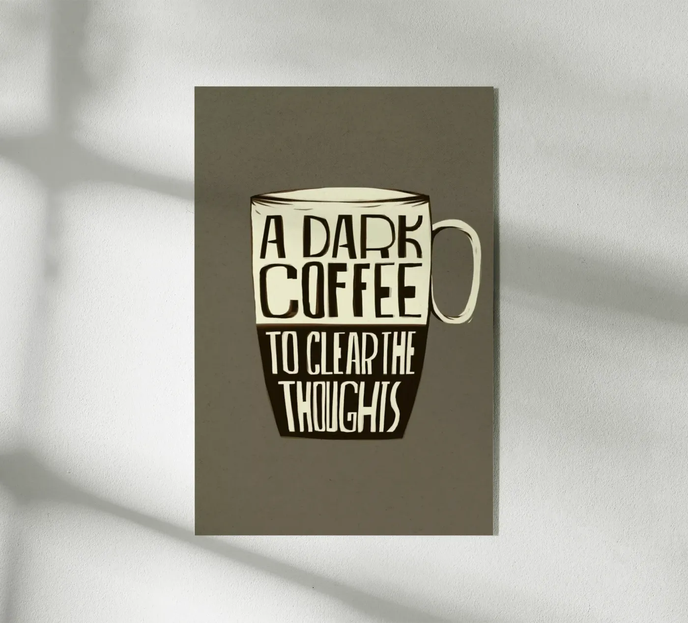 Dark Coffee Acryl-Glas von Caio Beltrão