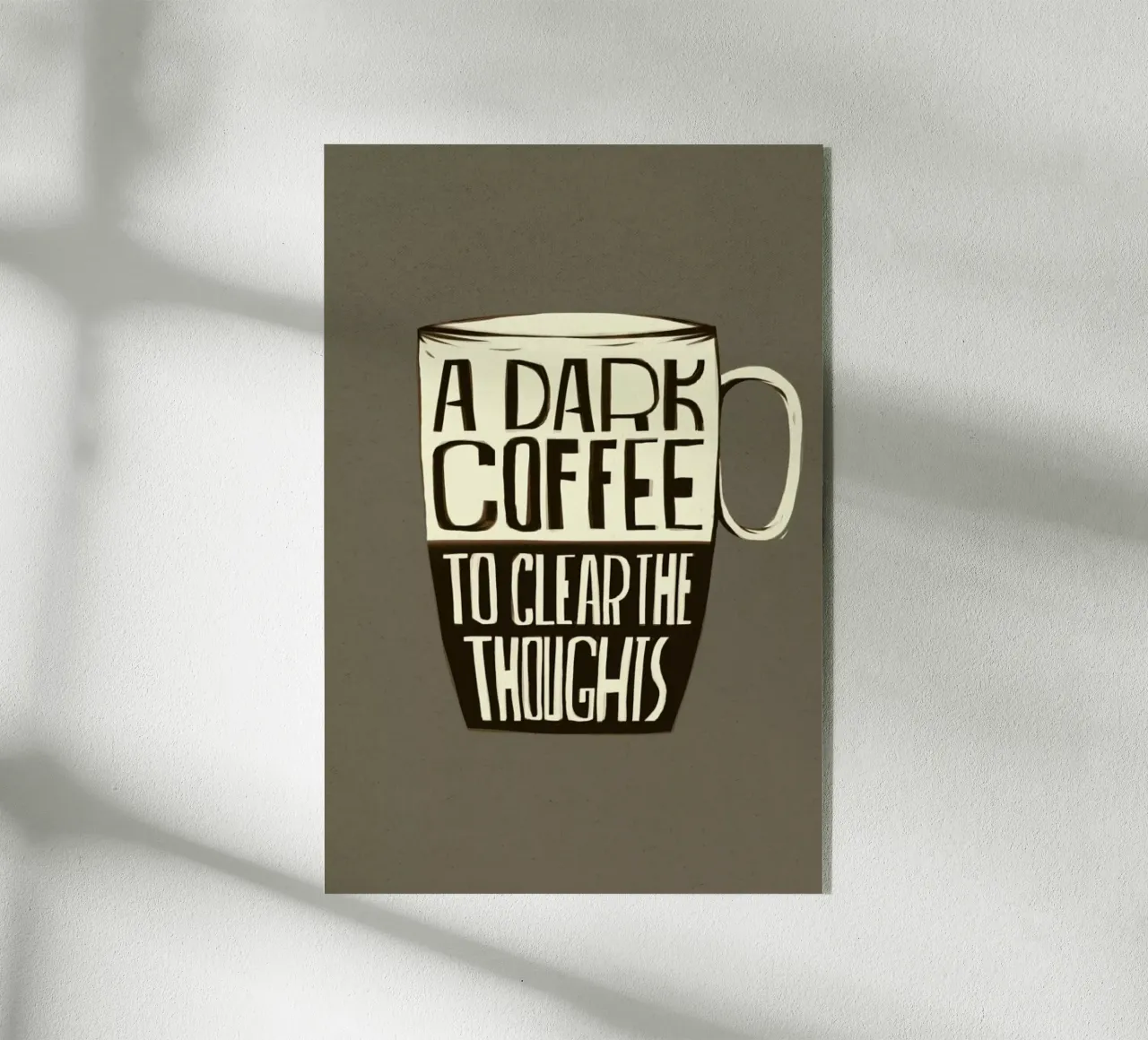 Dark Coffee Acryl-Glas von Caio Beltrão