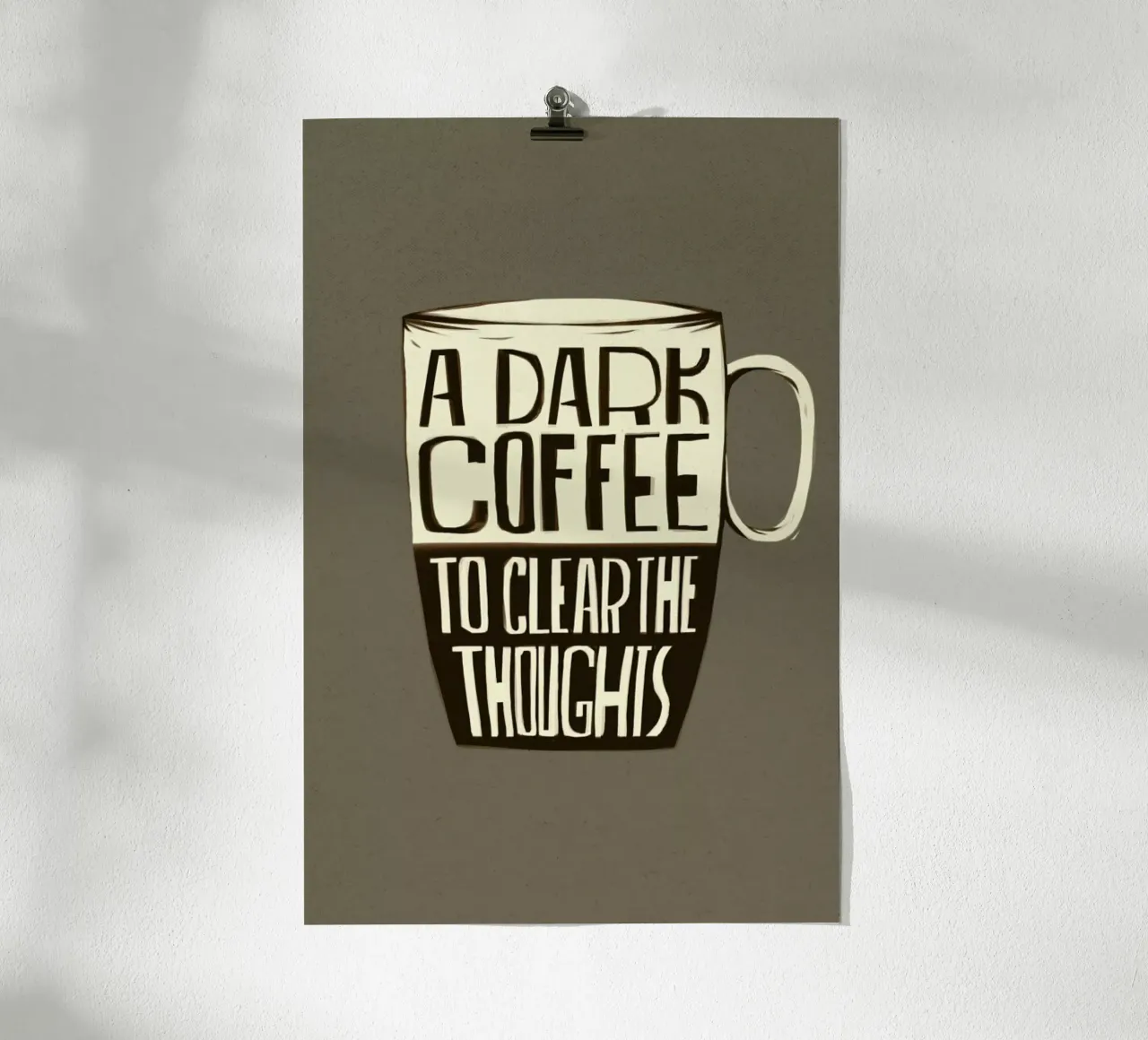 Dark Coffee poster da Caio Beltrão