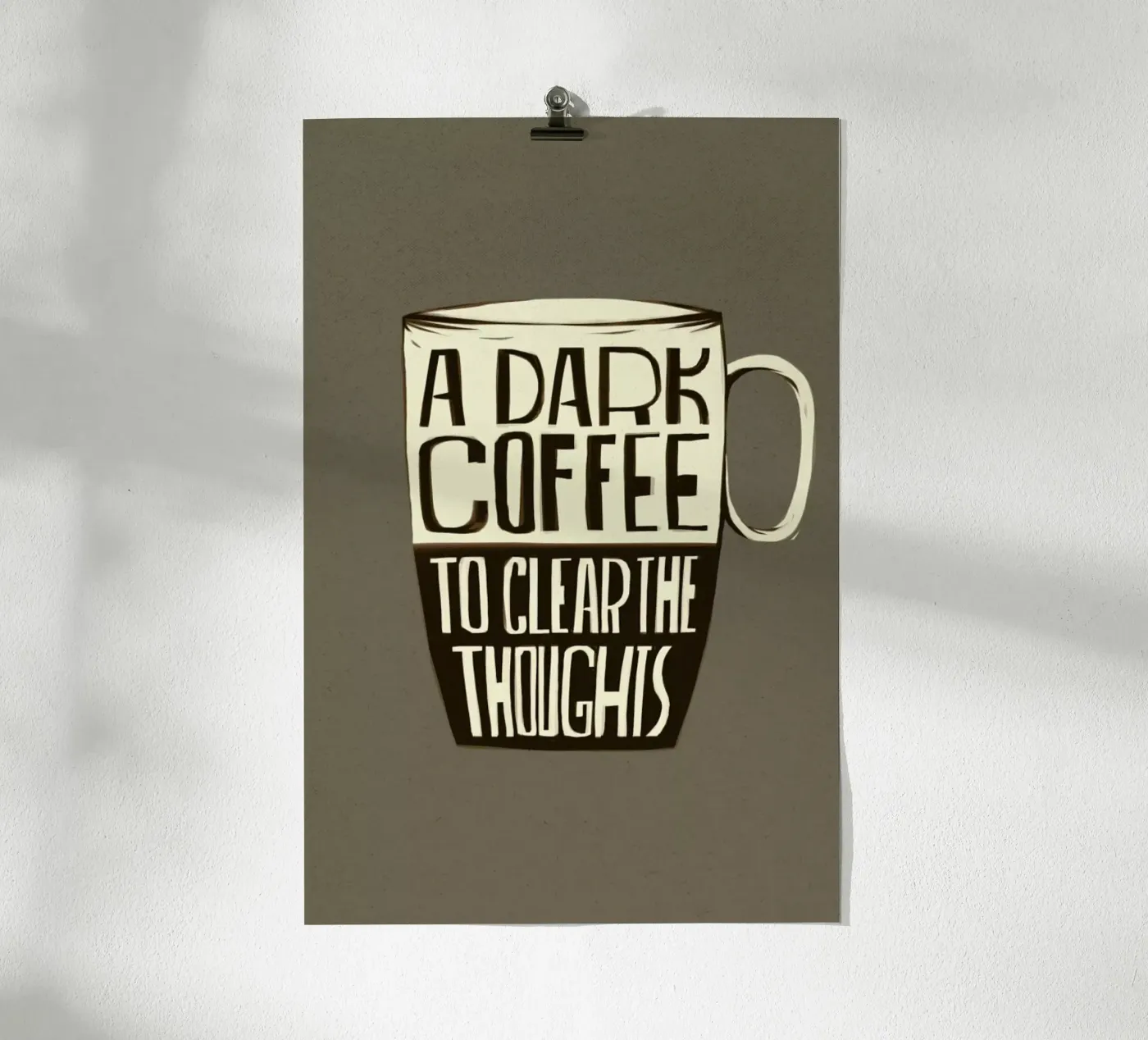 Dark Coffee poster da Caio Beltrão