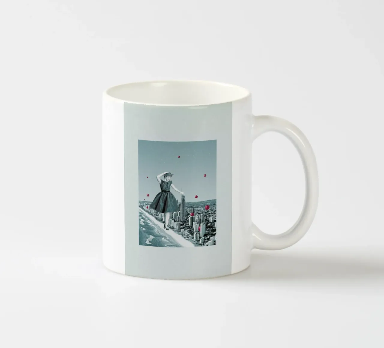 Look Around You, Everything Is Beautiful tazza in ceramica da Maarten Léon