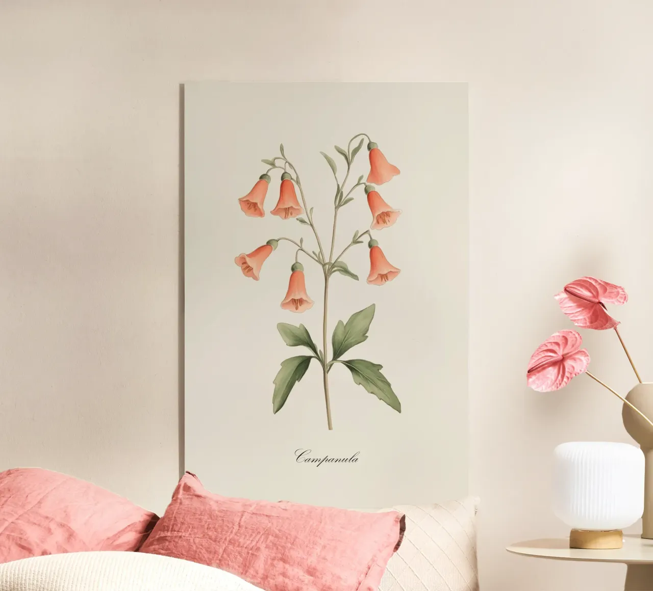 Campanula Campanule plexiglass da Melloi Art Print