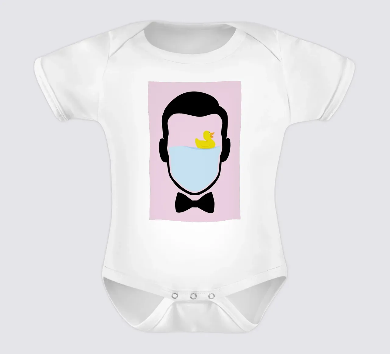 Rubber Duck body neonato maniche corte da LeDieg