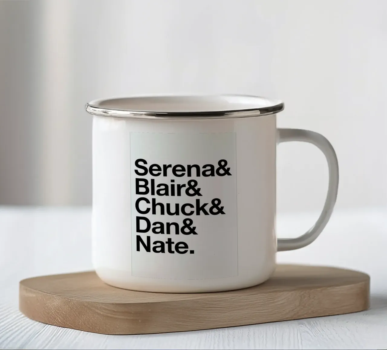 Gossip Girl tazza in smalto da Studio One