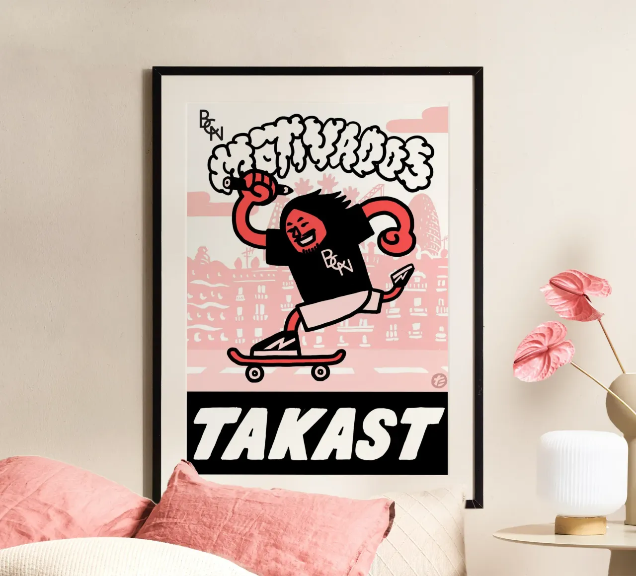 BCN Motivados Takast poster con telaio in alluminio da Asobōze