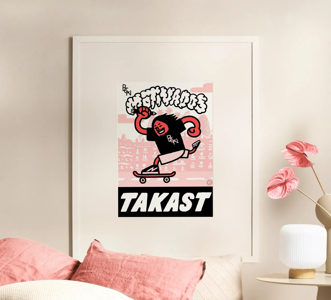 BCN Motivados Takast poster con telaio in alluminio da Asobōze