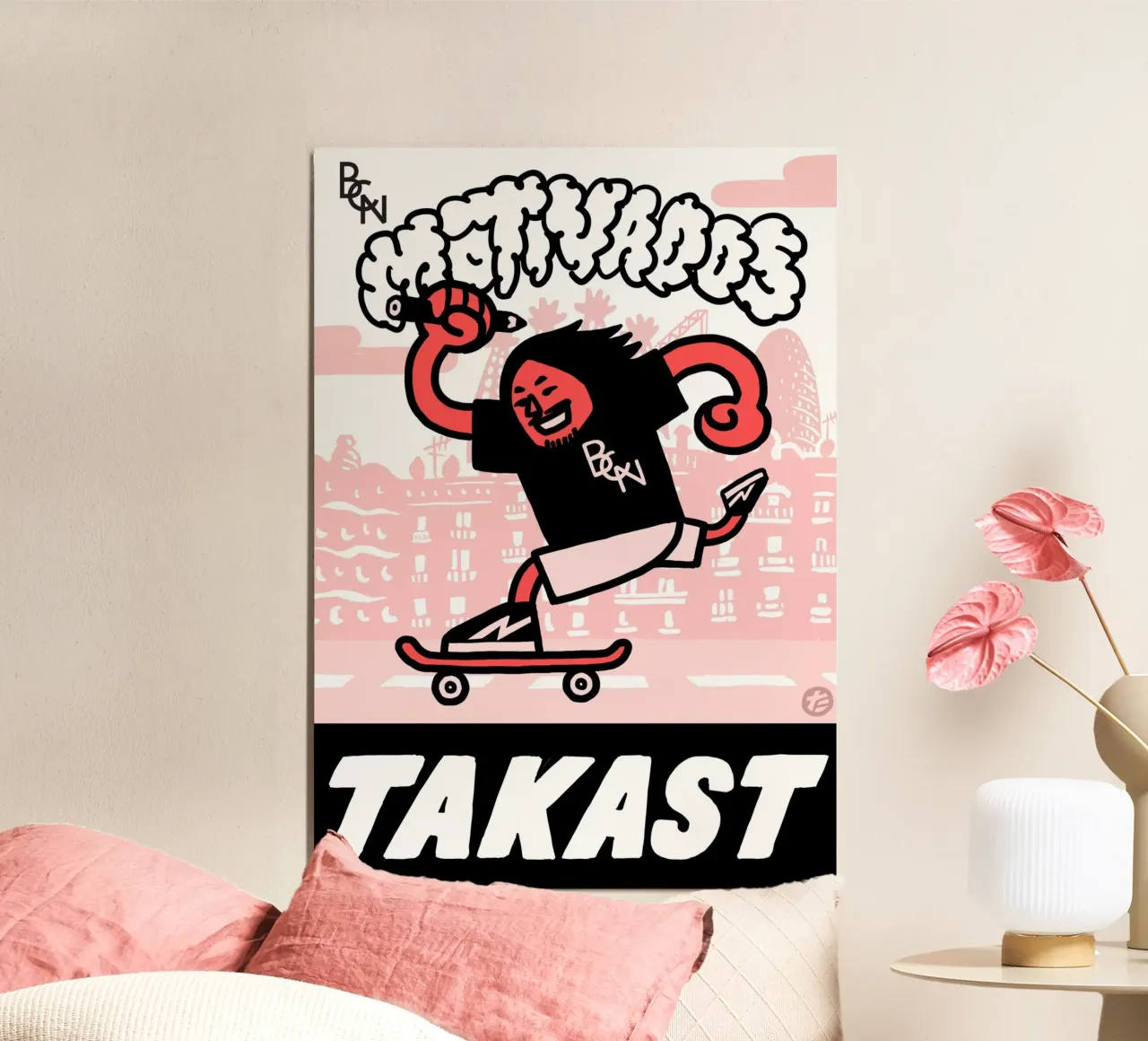 BCN Motivados Takast poster con telaio in alluminio da Asobōze
