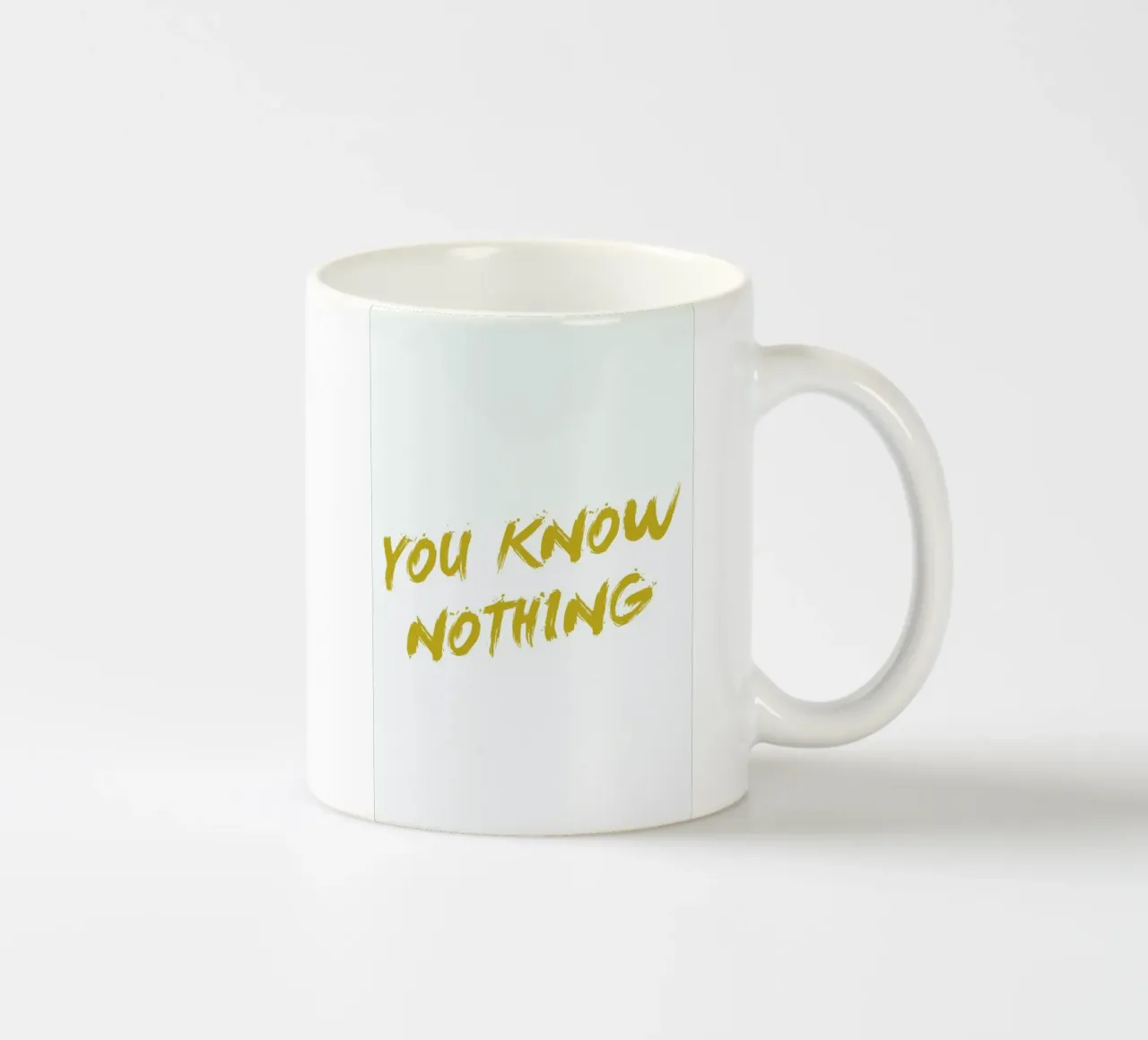 You Know Nothing taza de cerámica de Dean Smith