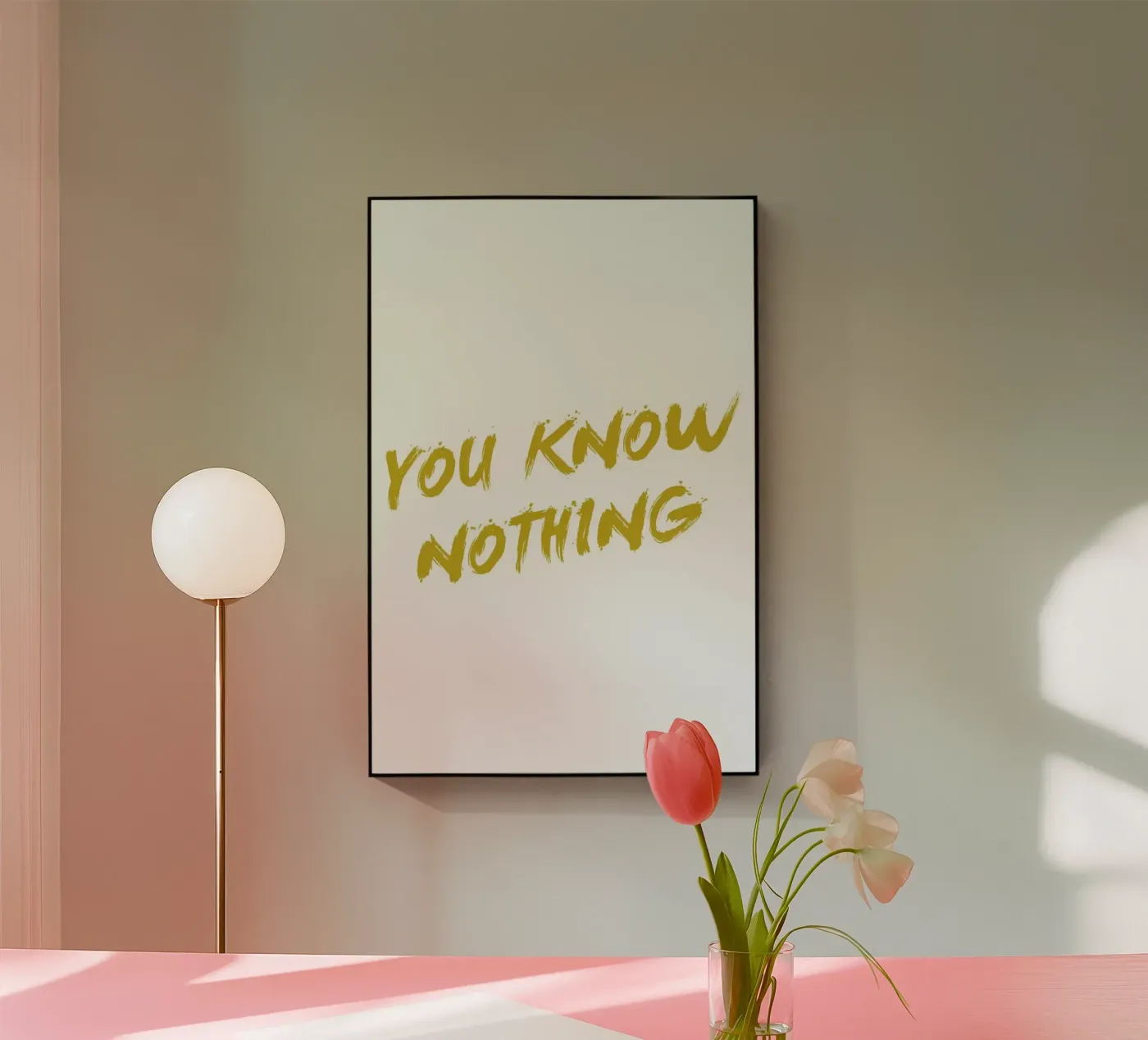 You Know Nothing plexiglass da Dean Smith