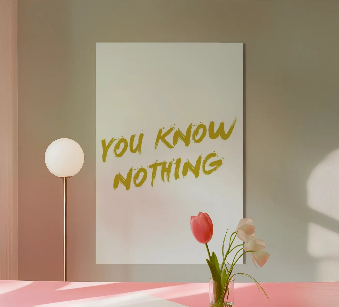 You Know Nothing plexiglass da Dean Smith