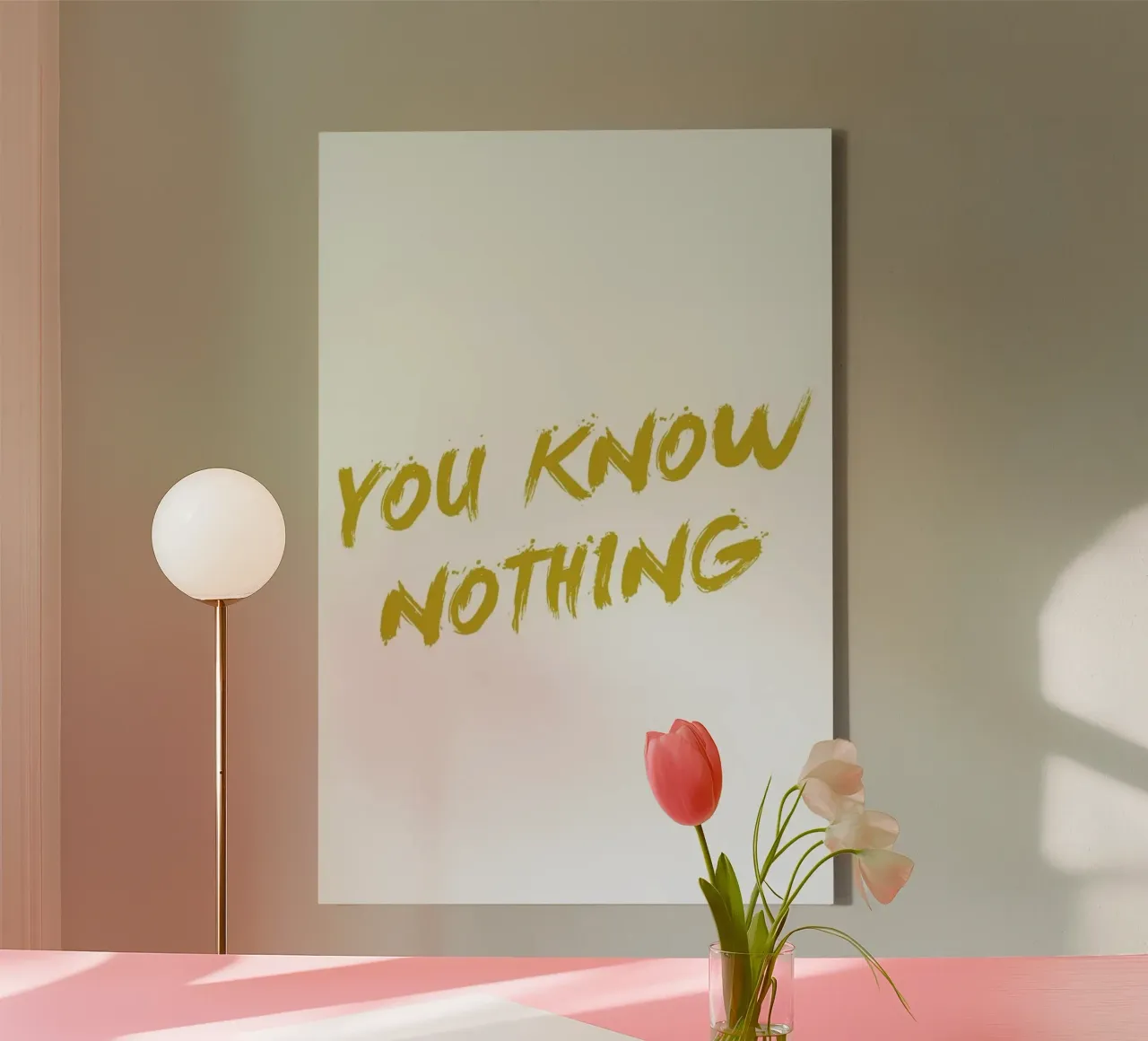 You Know Nothing Leinwand von Dean Smith