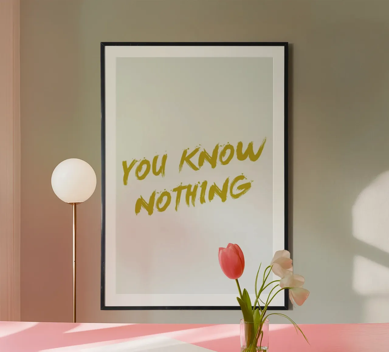 You Know Nothing carta hahnemühle da Dean Smith