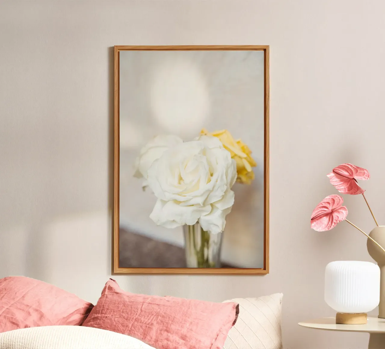 Rose bianche alluminio dibond da Henrike Schenk Photography