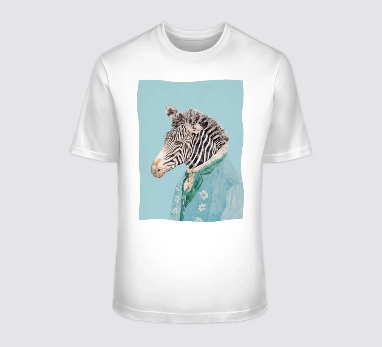 Zebra Königsblau T-Shirt von Animal Crew