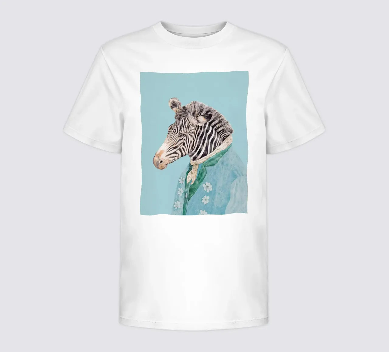Zebra blu reale t-shirt bambini da Animal Crew