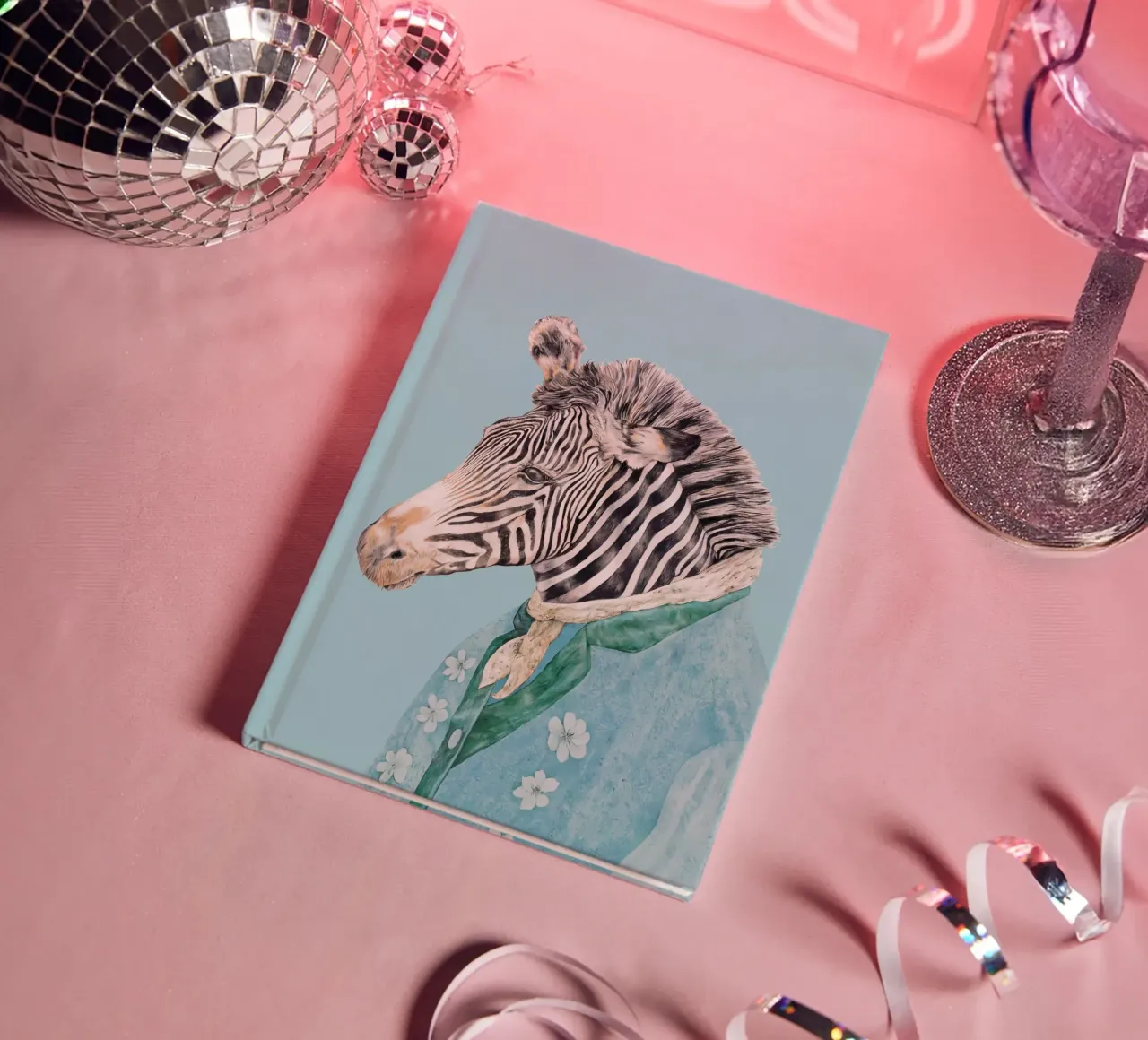 Zebra Königsblau Notizbuch von Animal Crew