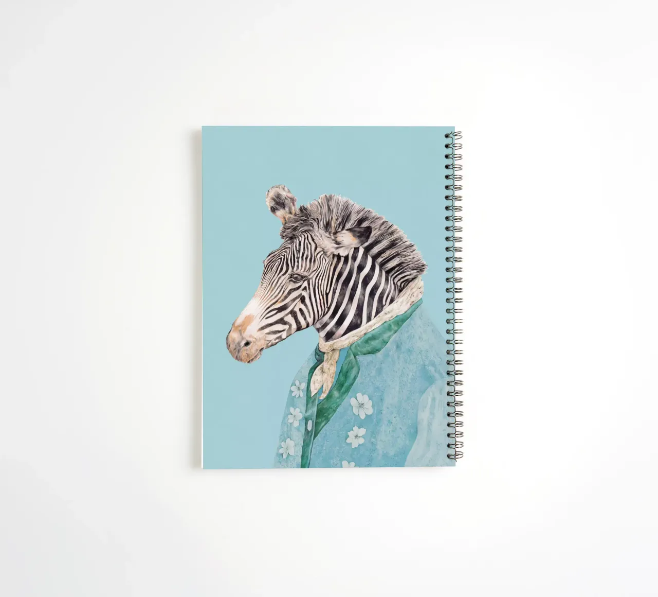 Zebra Königsblau Ringbuch von Animal Crew