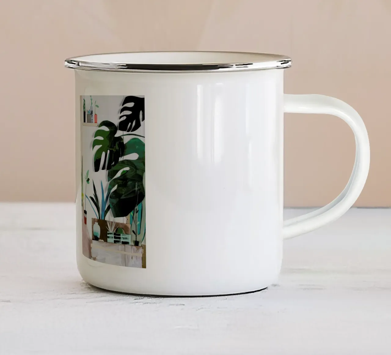 My Home Is My Garden tazza in smalto da Rinah Lang