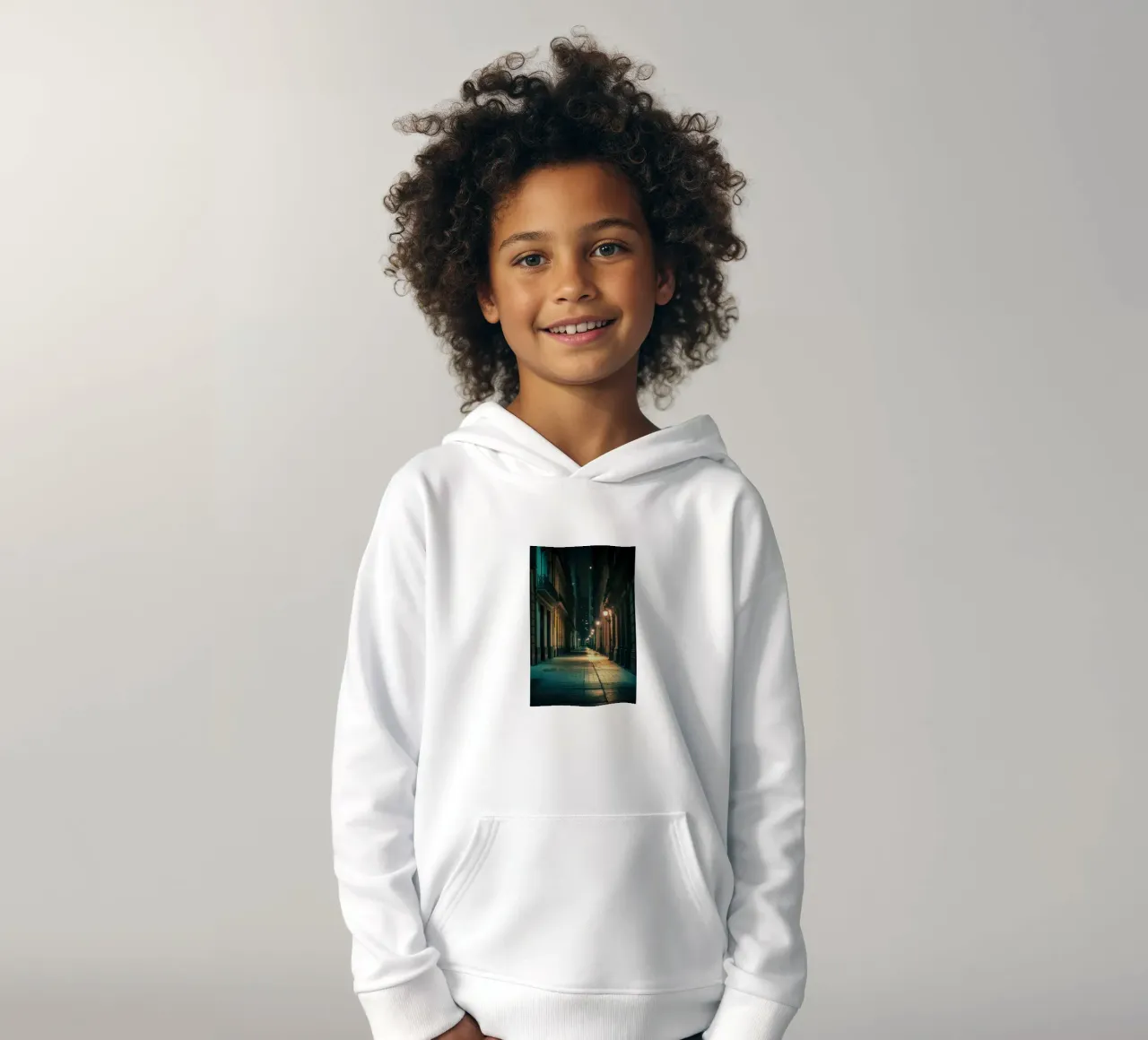 The enchanted streets of Buenos Aires kids hoodie by By Night