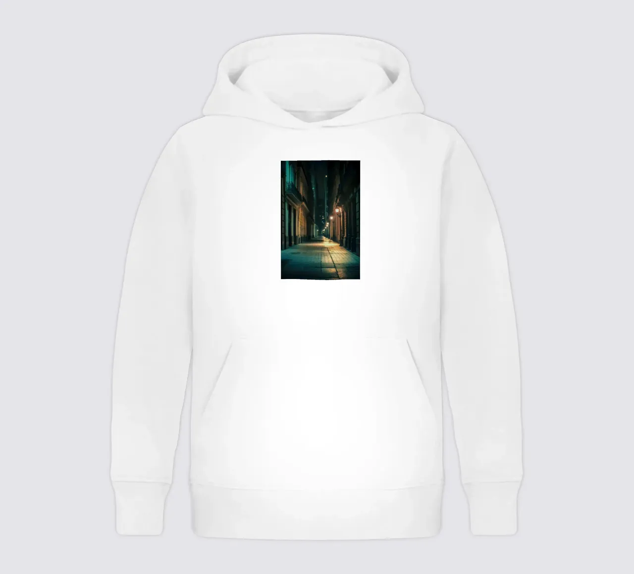 The enchanted streets of Buenos Aires kids hoodie by By Night