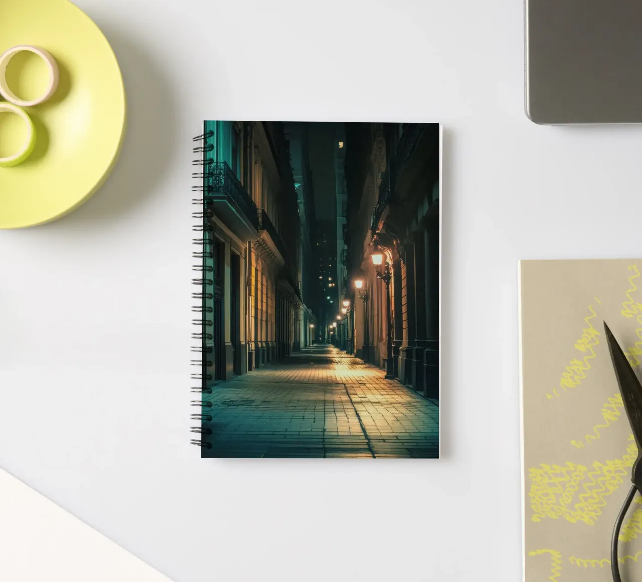 The enchanted streets of Buenos Aires spiral notebook by By Night