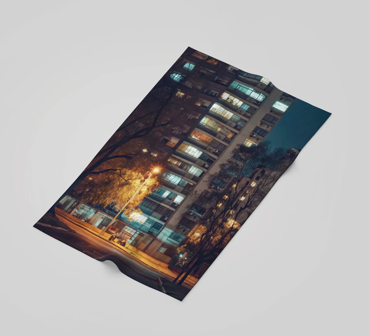 The soul of Buenos Aires buildings beach towel by By Night