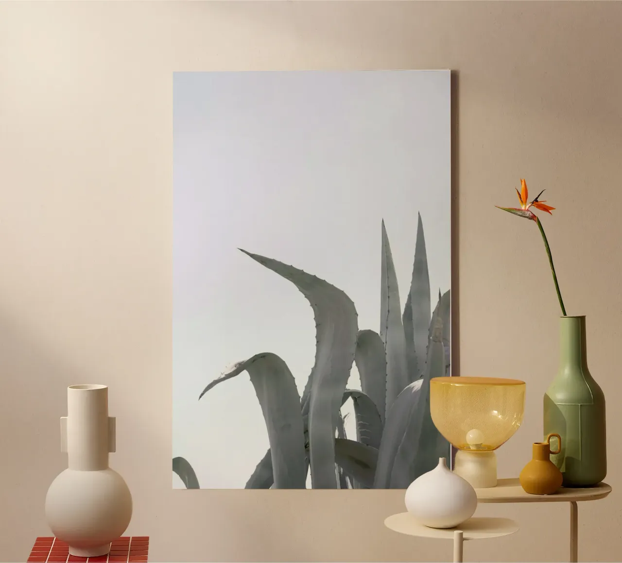 Charming Agave tela con Cornice a cassetta da Shot By Clint