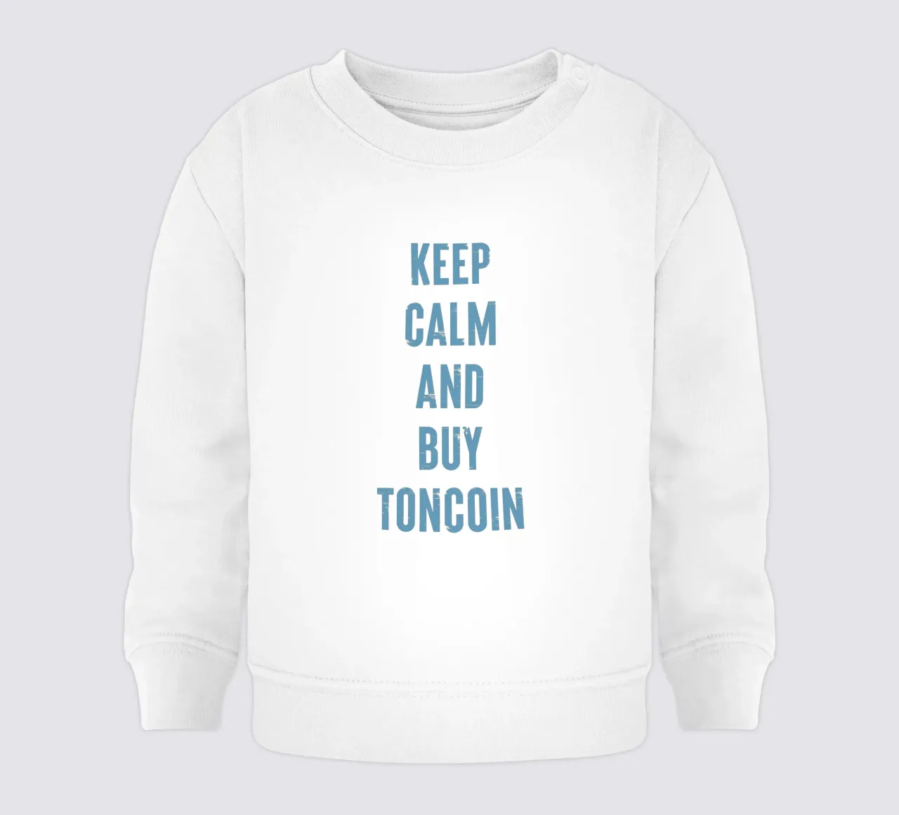 Mantenere la calma e acquistare Toncoin felpa neonato da Vintagrafica