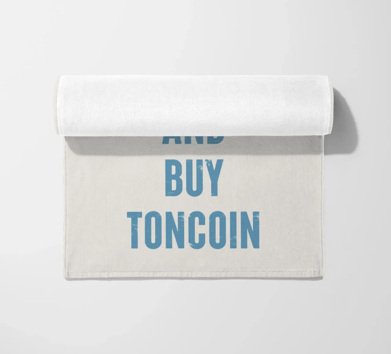 Mantenere la calma e acquistare Toncoin telo mare da Vintagrafica
