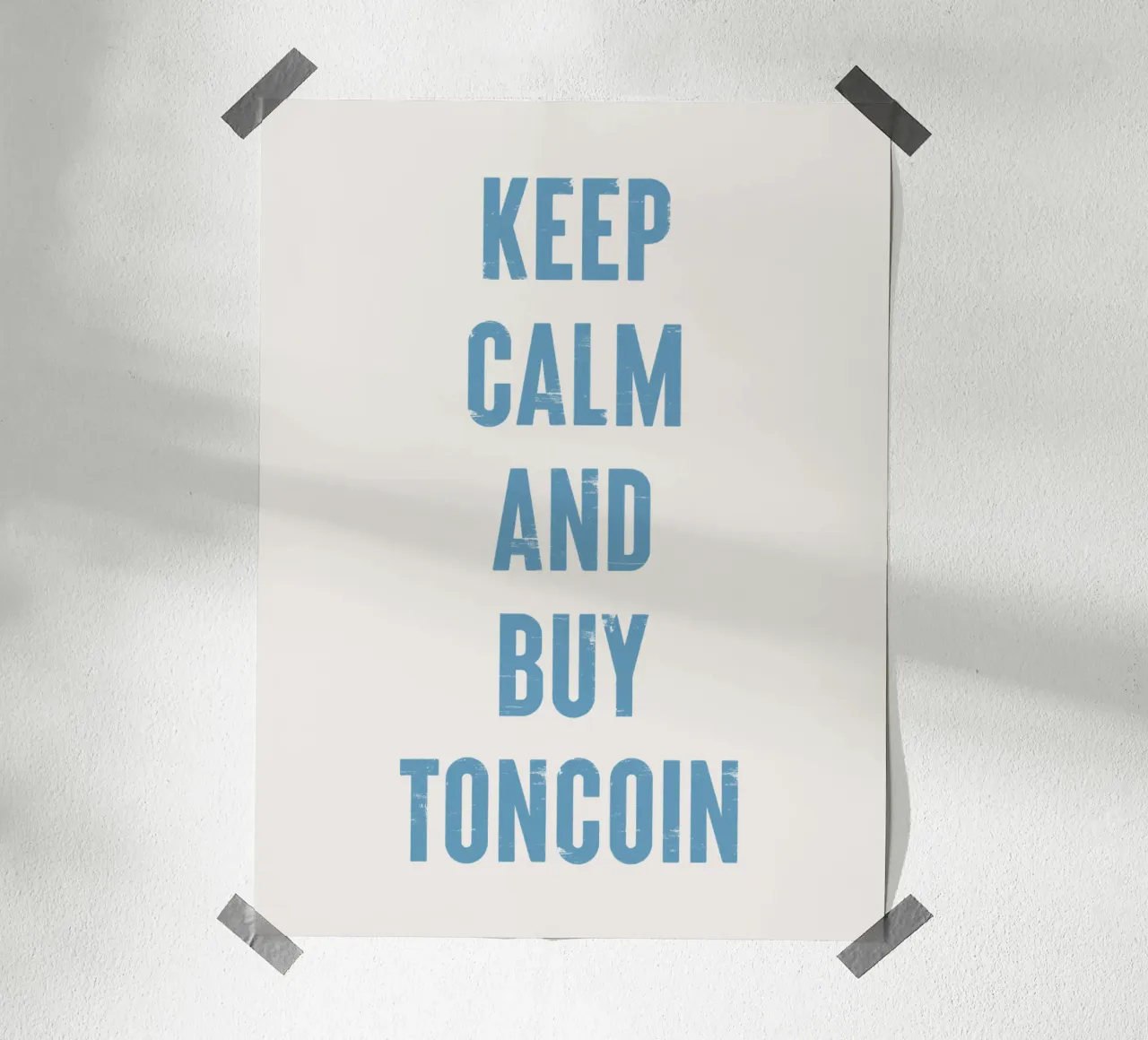 Mantenga la calma y compre Toncoin hahnemühle de Vintagrafica
