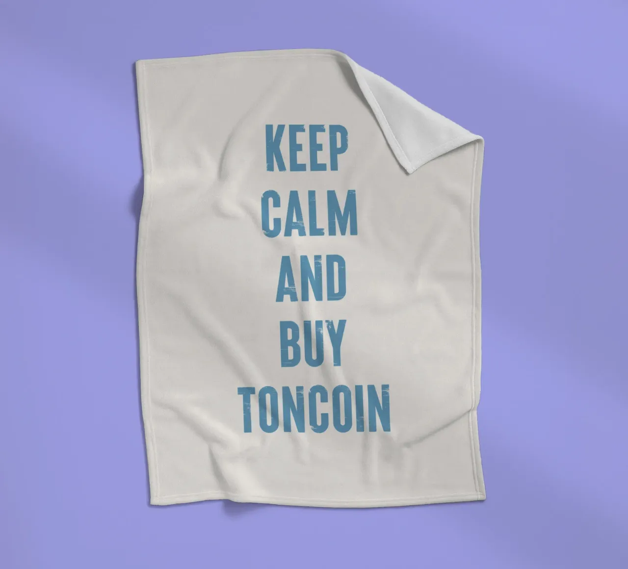 Mantenere la calma e acquistare Toncoin coperta in pile da Vintagrafica