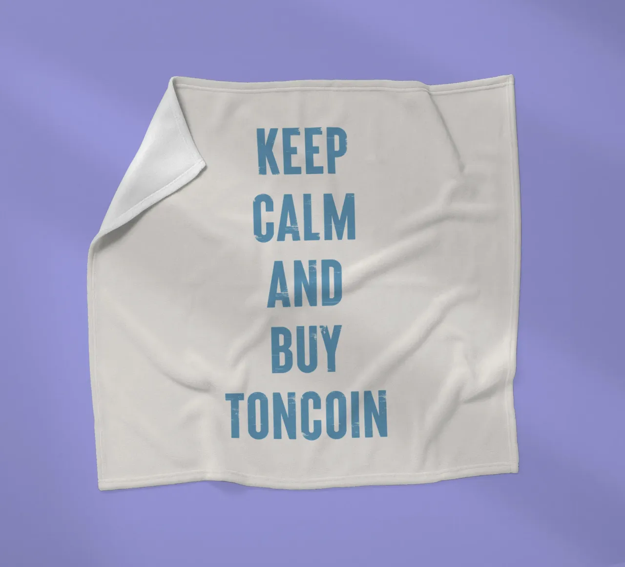 Mantenere la calma e acquistare Toncoin coperta in pile da Vintagrafica