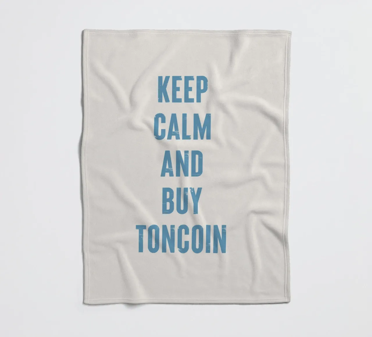 Mantenere la calma e acquistare Toncoin coperta in pile da Vintagrafica