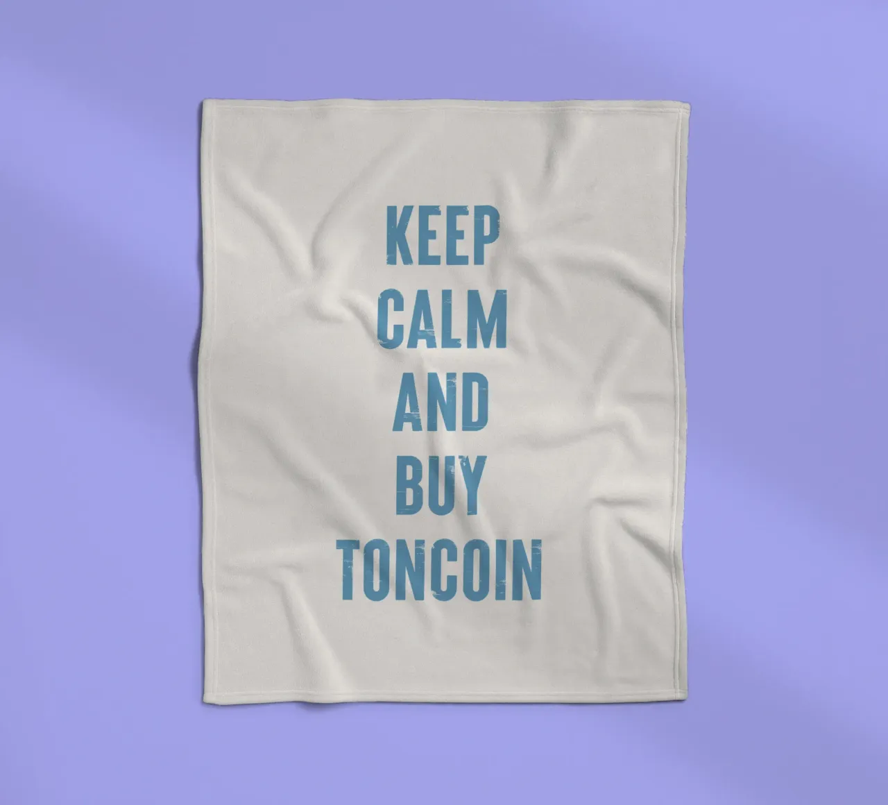 Mantenere la calma e acquistare Toncoin coperta in pile da Vintagrafica