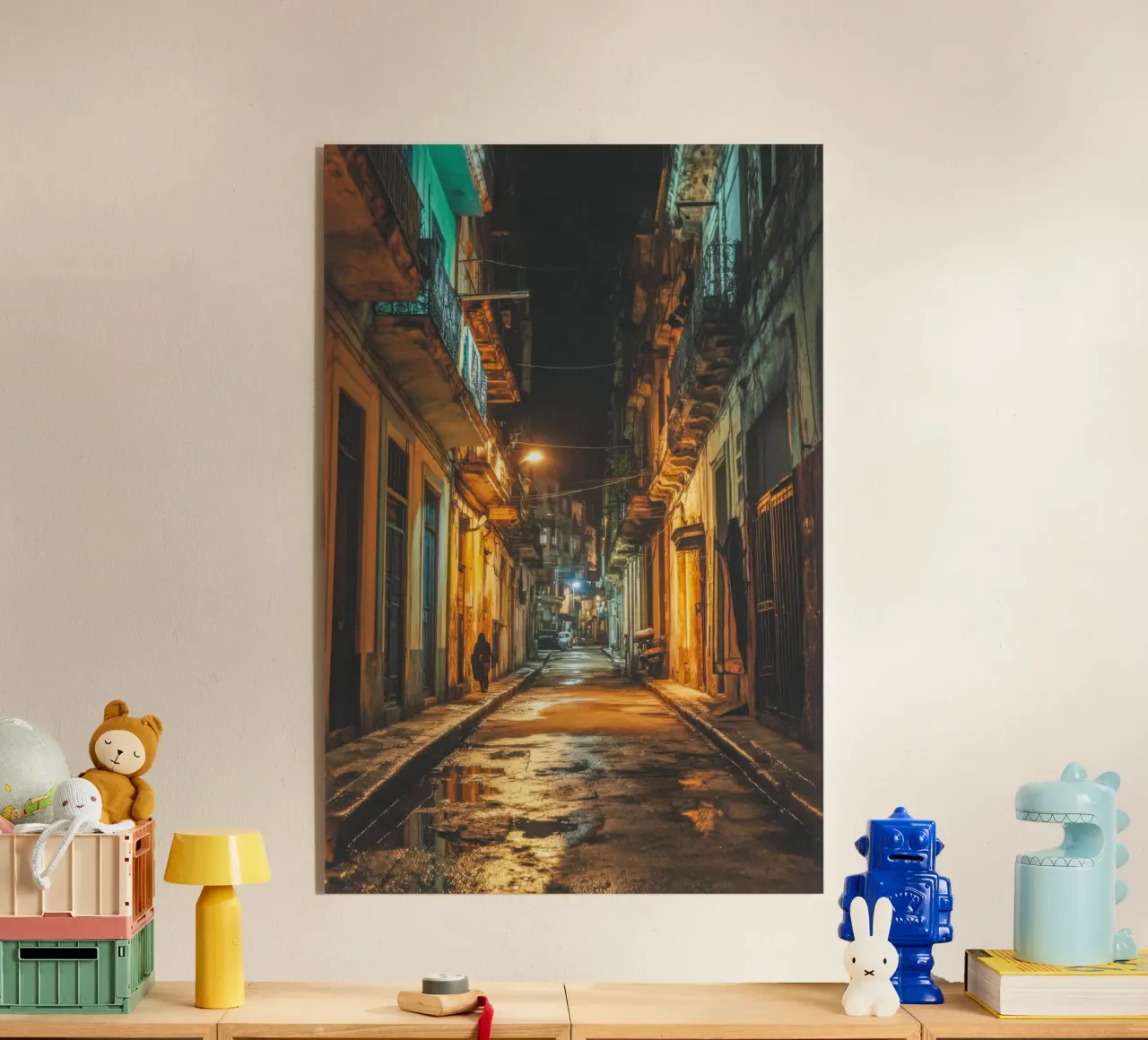 De gouden schaduwen van Havana acryl van By Night